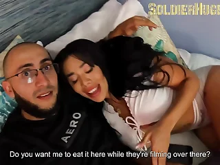 Several content creators shared an apartment and I had to tract a neighbourhood around the beautiful LatinBeauty and what a fuck we hit!